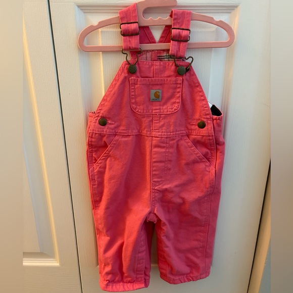 Carhartt Other - Carhartt Kids Pink Girls Bib Overalls